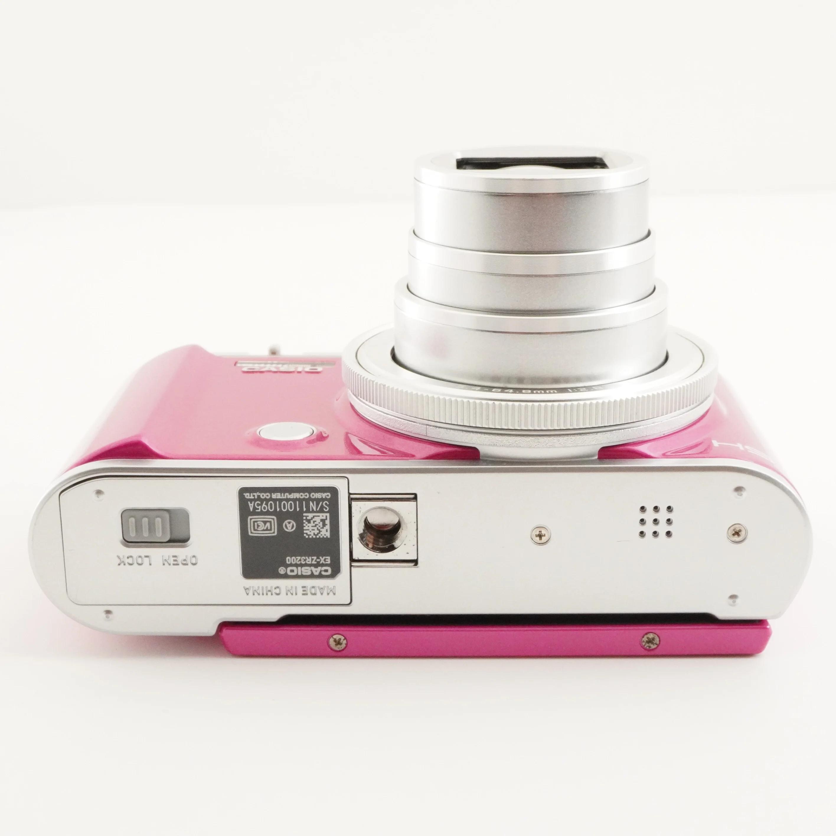 CASIO EXILIM EX-ZR3200 Pink With 4gb Sdhc Card Digital Camera From