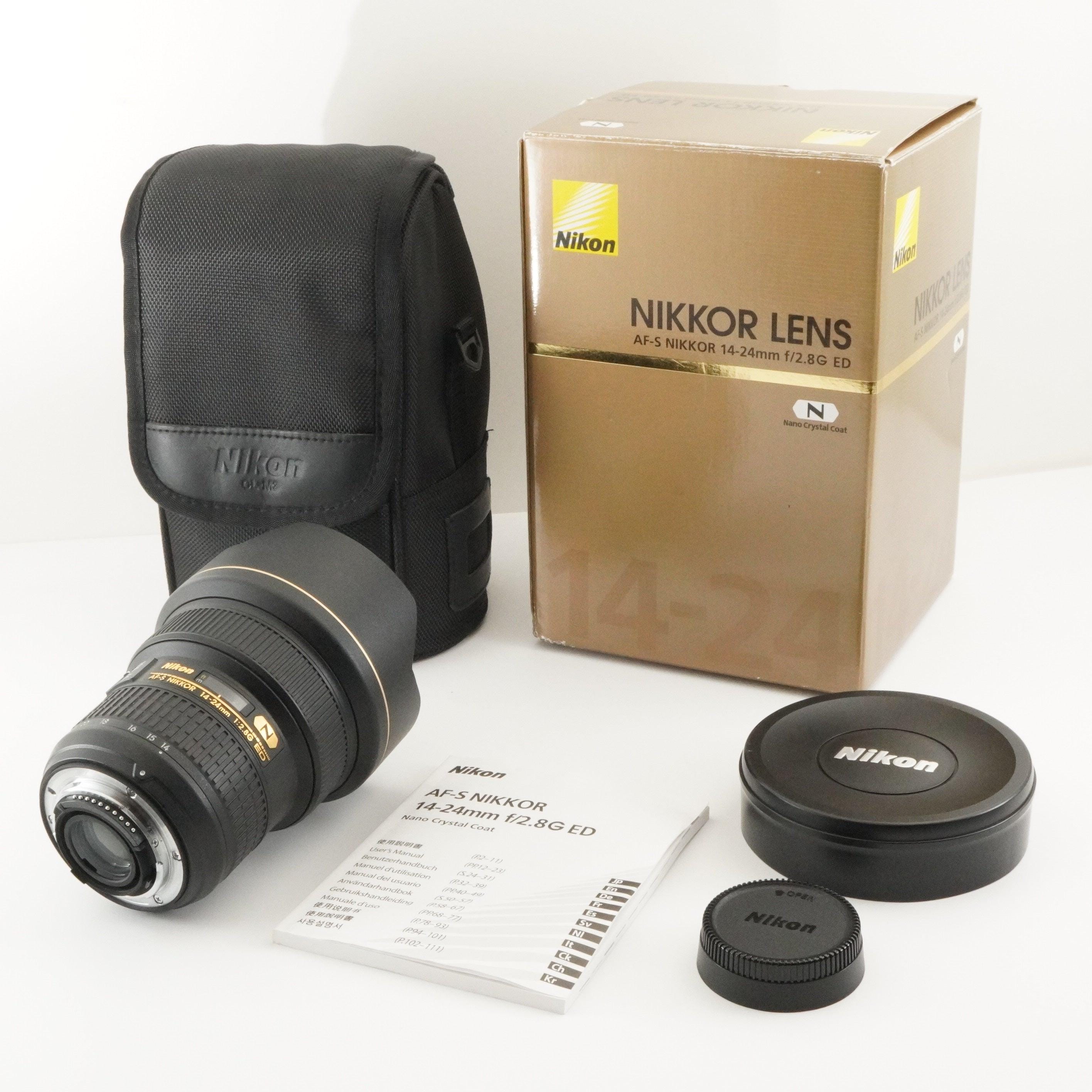 完動品 Nikon Af-s 14-24mm F2.8G Ed Lens Nikon AF-S NIKKOR 14-24mm F2.8G Ed in Box Af Zoom Lens From Japan