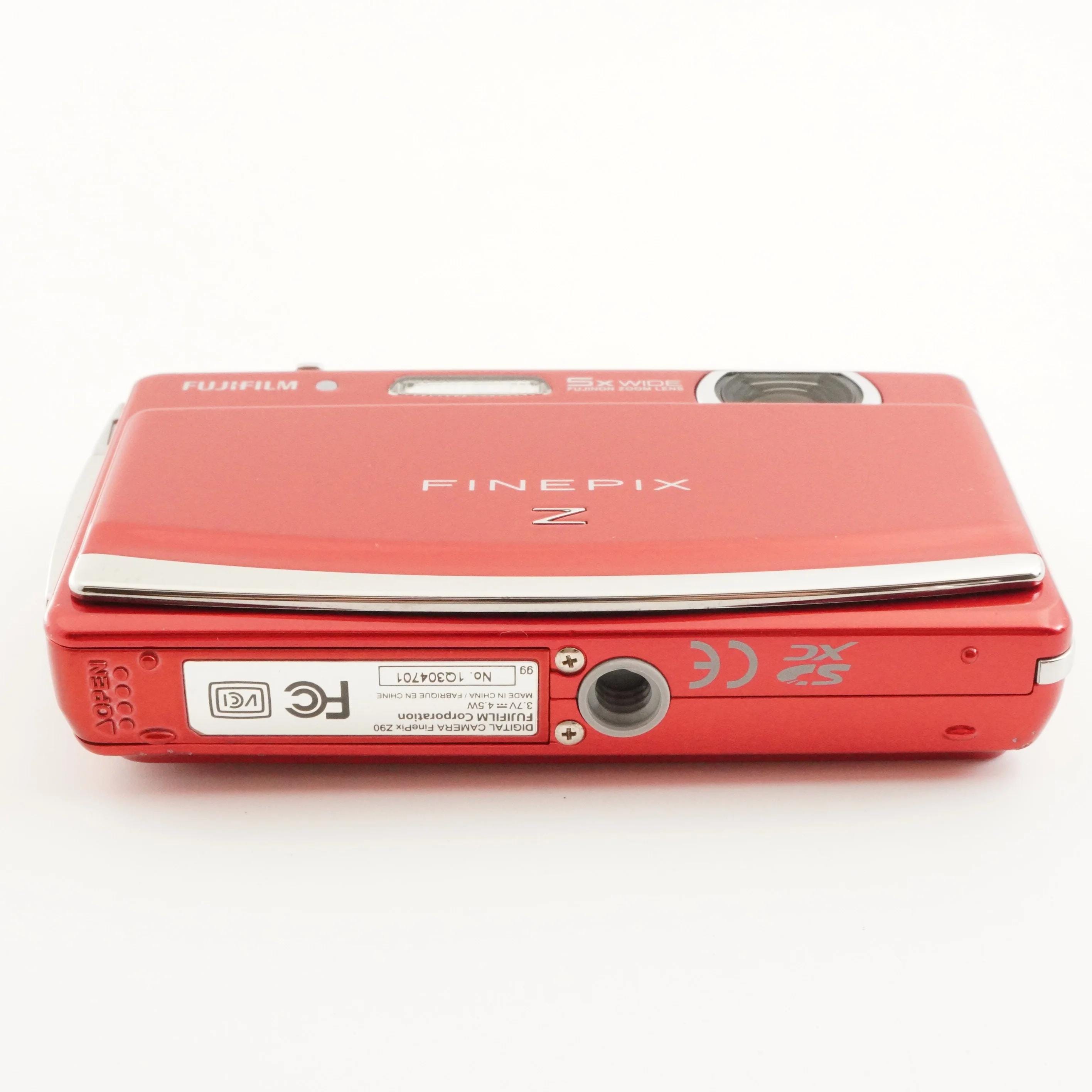 FUJIFILM Finepix Z90 Red + 2GB Sd Card Digital Camera From Japan