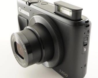 Canon Powershot S200 Black With 4GB SDHC Card Digital Camera From