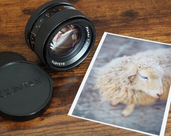 CONTAX Carl Zeiss Planar 85mm F1.4 T Aeg in Case Photo Tested From 