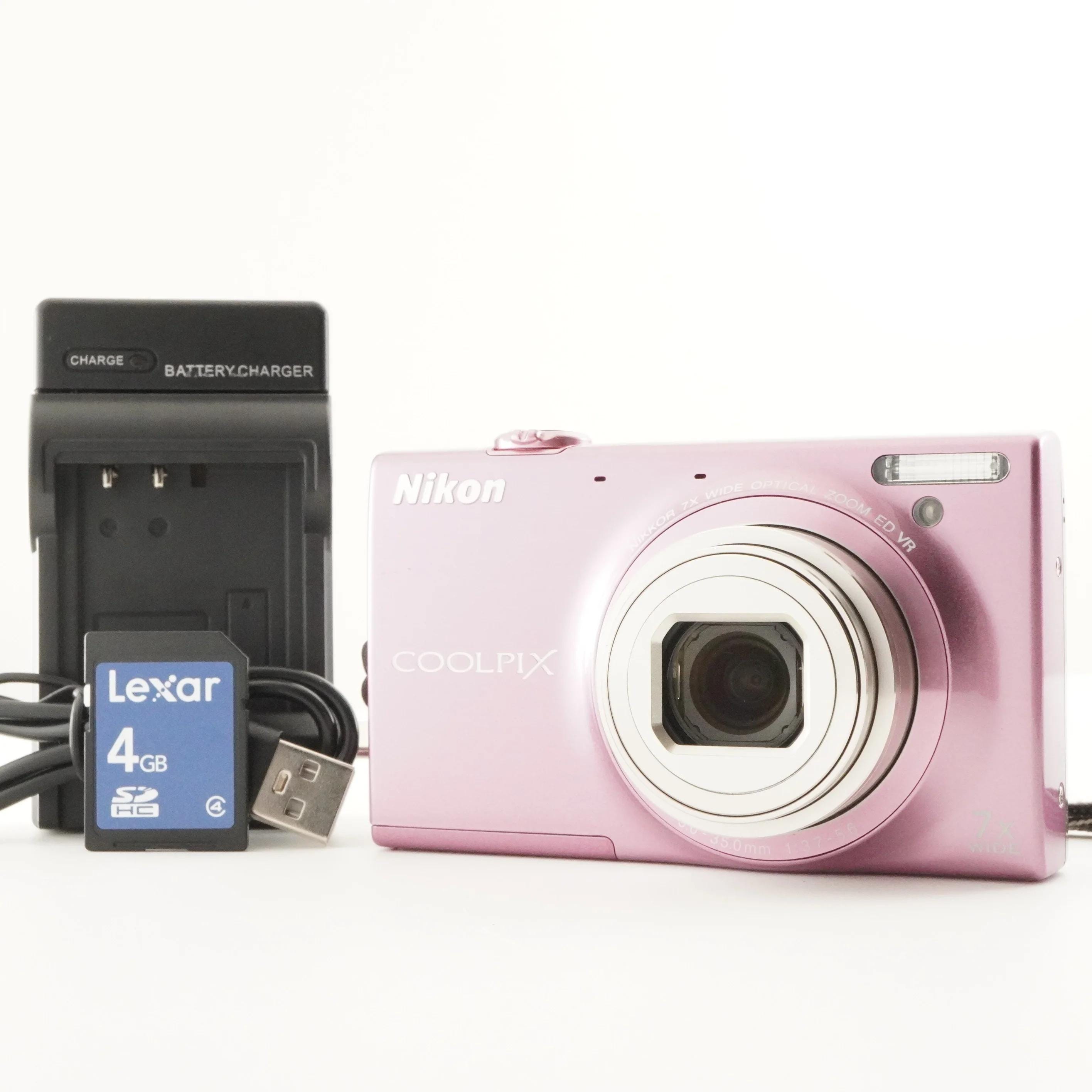 Nikon COOLPIX S6100 ピンク 4GB SDHCカード付き デジタルカメラ 日本