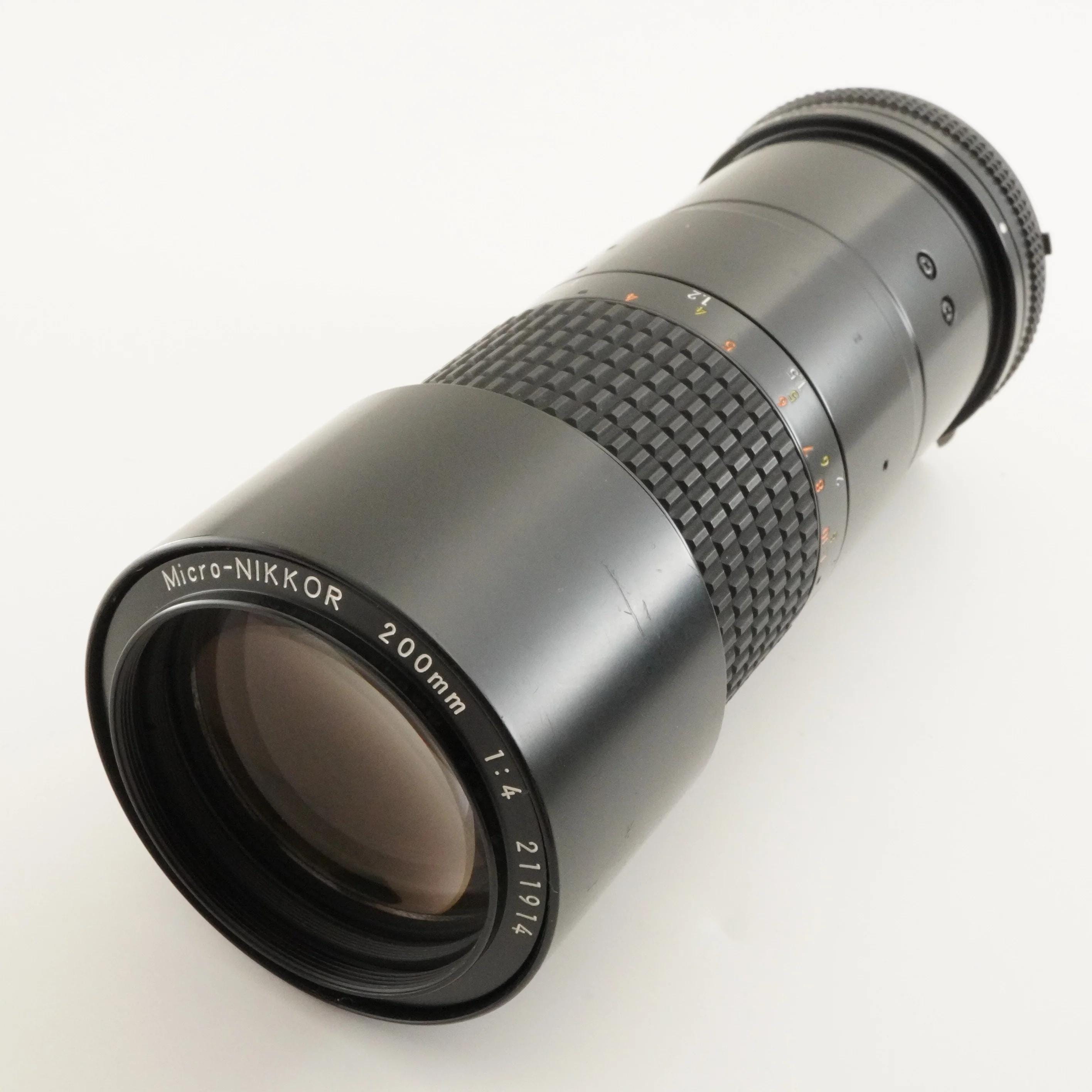 Nikon Ai-s Micro-nikkor 200mm F4 MF Telephoto Lens From Japan