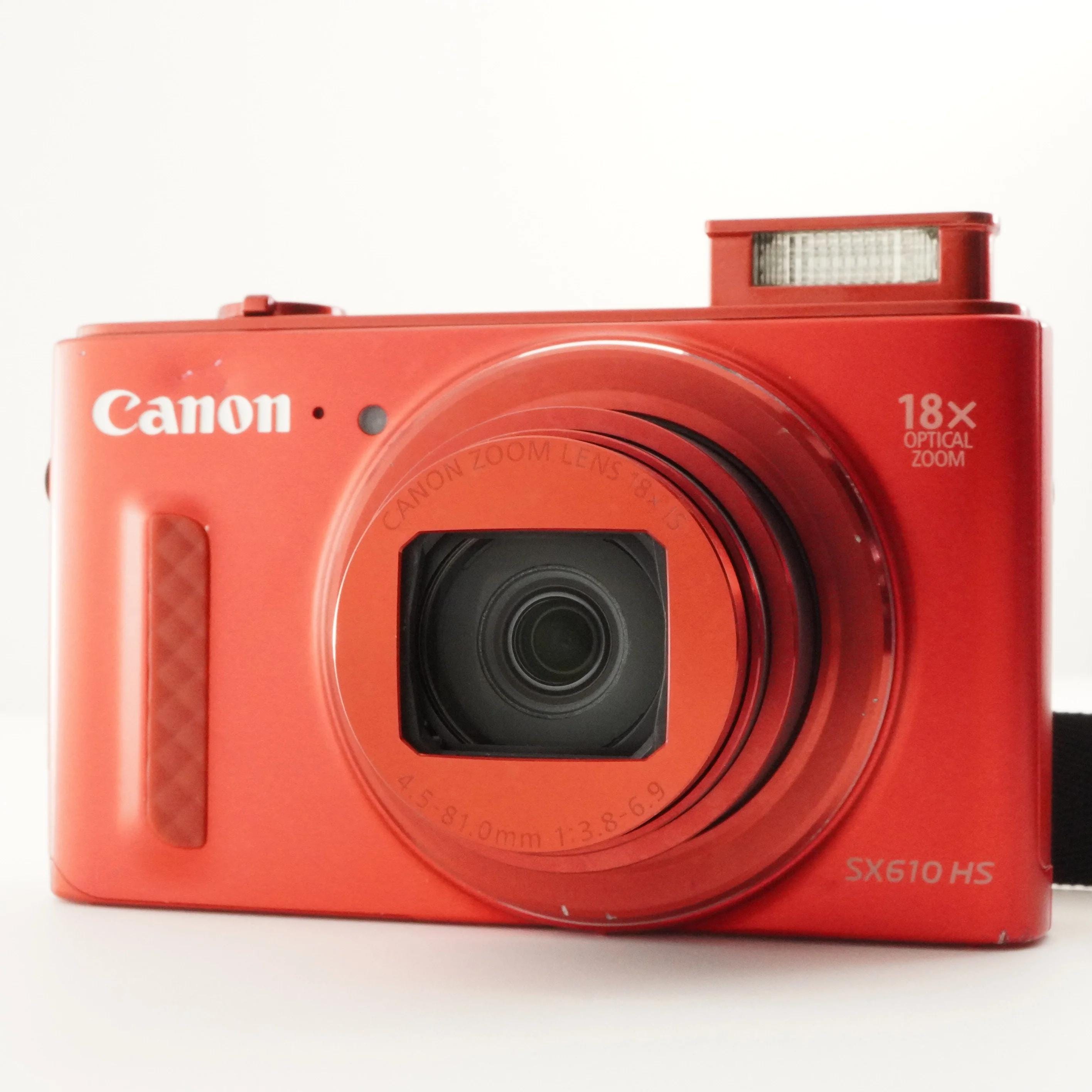 Canon Powershot SX610 HS Red With 4GB Sdhc Card Digital Camera