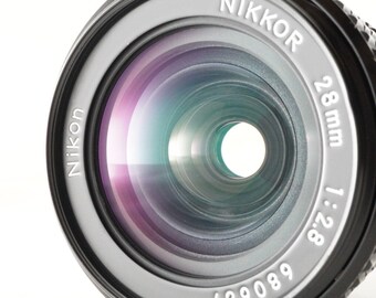 NIKON Ai-s NIKKOR 28mm F2.8 Mf Wide Angle Lens From Japan NIKON Ai-s NIKKOR 28mm F2.8 Mf Wide Angle Lens From Japan