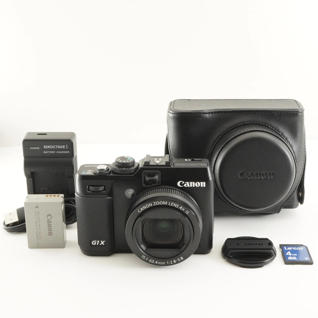Canon PowerShot G1X ケース付き + 4GB SDHCカード付き デジタルカメラ