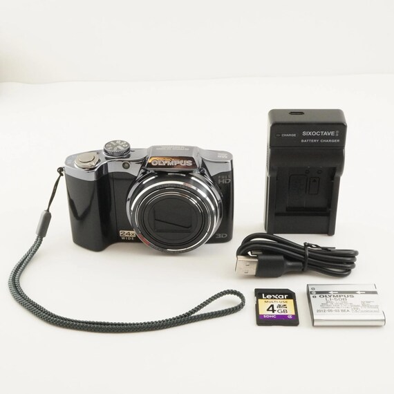 OLYMPUS SZ-30MR Black With 4GB Sdhc Card Digital Camera From Japan