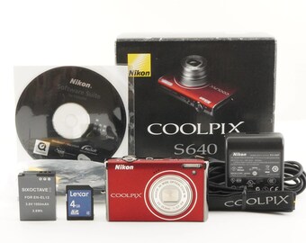 Nikon COOLPIX S600 Pink Gold in Box With 4GB Sdhc Card From Japan