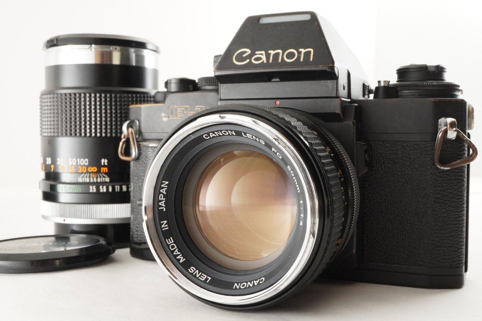 Canon AE-1 & NFD 50mm & NFD 135mm　#9346 Canon AE-1 w/ 50mm FD f/1.8 & 135mm FD f/3.5 Lens – Film
