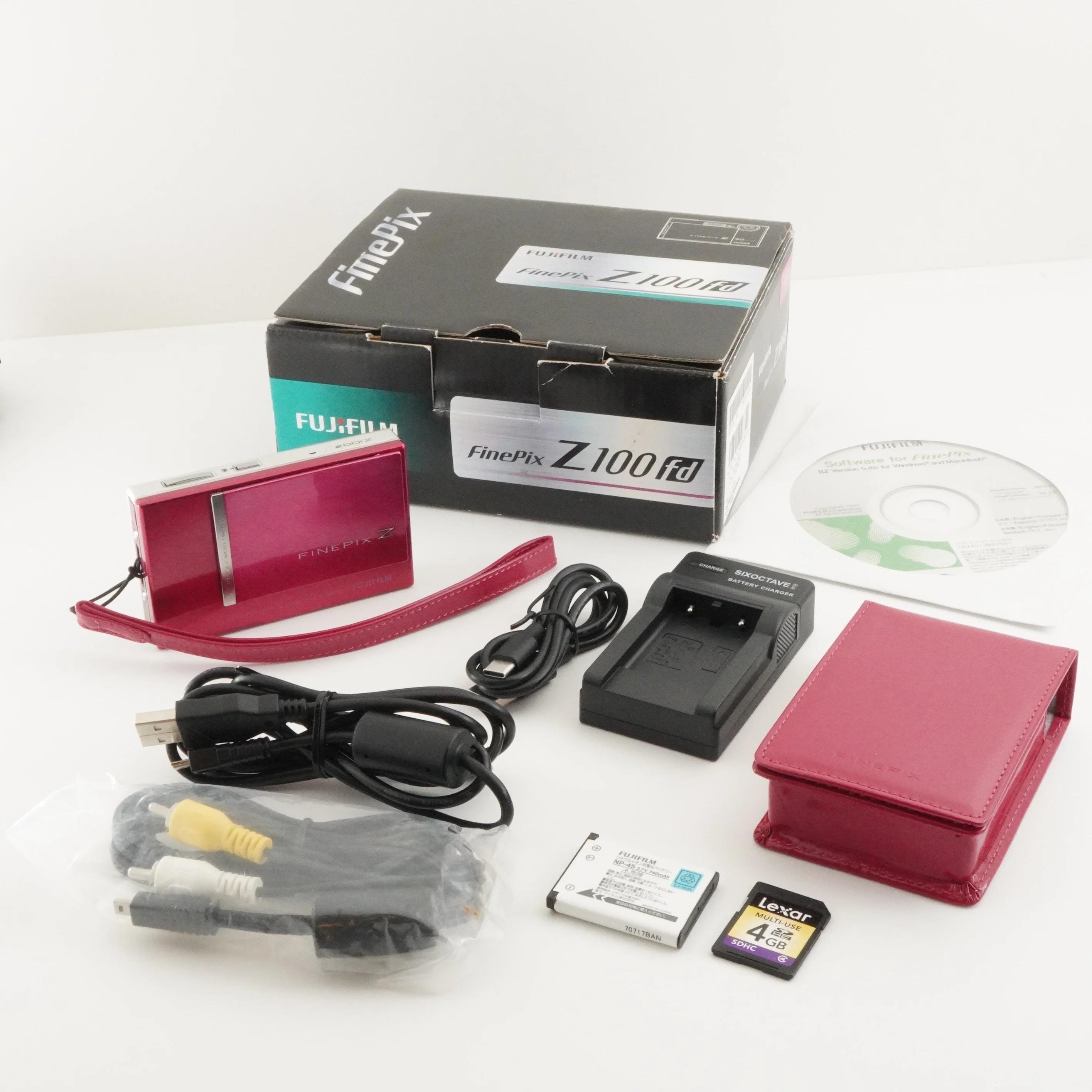 FUJIFILM FinePix Z100fd ピンク 箱入り 4GB SDHCカード付き 日本製