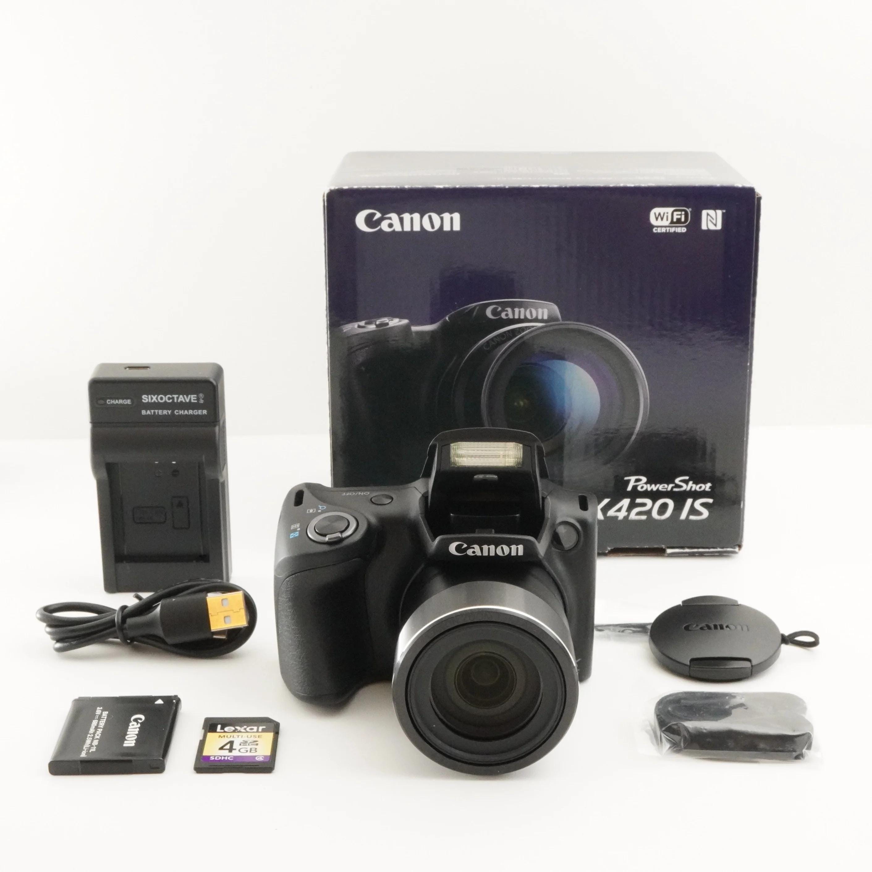 Canon PowerShot SX420 IS Czarny W Pudełku Z Kartą Sdhc 4GB z