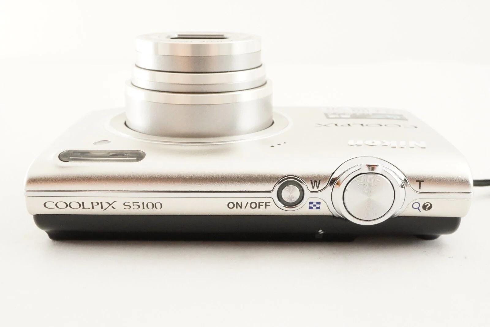 Nikon COOLPIX S5100 Silver Inbox & 4GB Sdhc Card Digital Camera