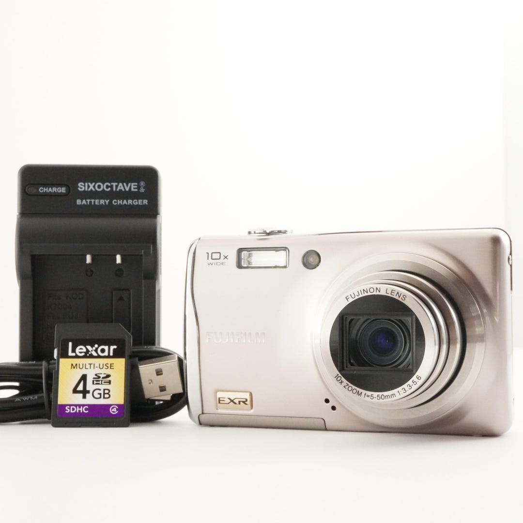 FUJIFILM FINEPIX F80 EXR シルバー + 4GB SDHCカード デジタルカメラ