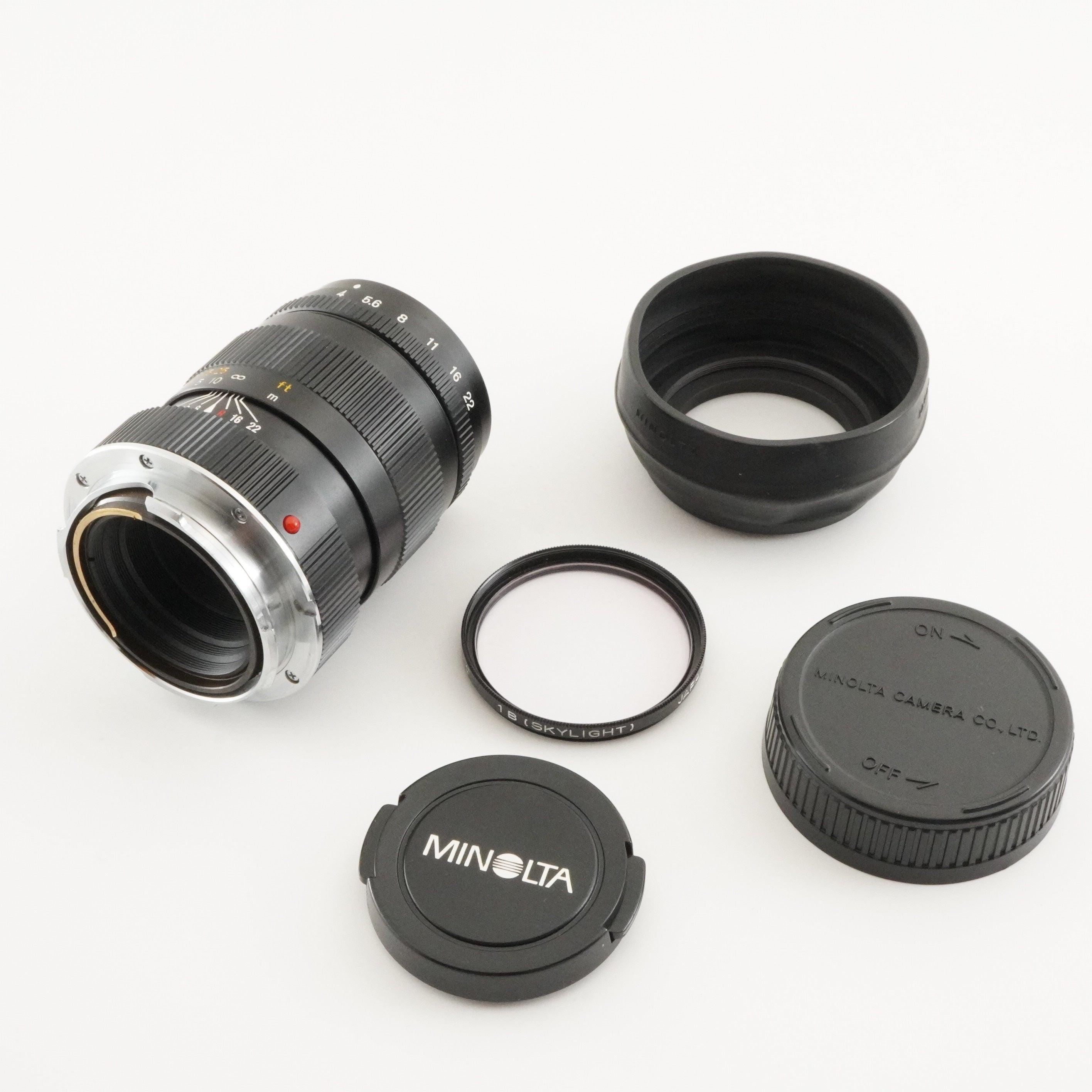MINOLTA M-ROKKOR 90mm F4 for Leica M Mf Prime Lens From