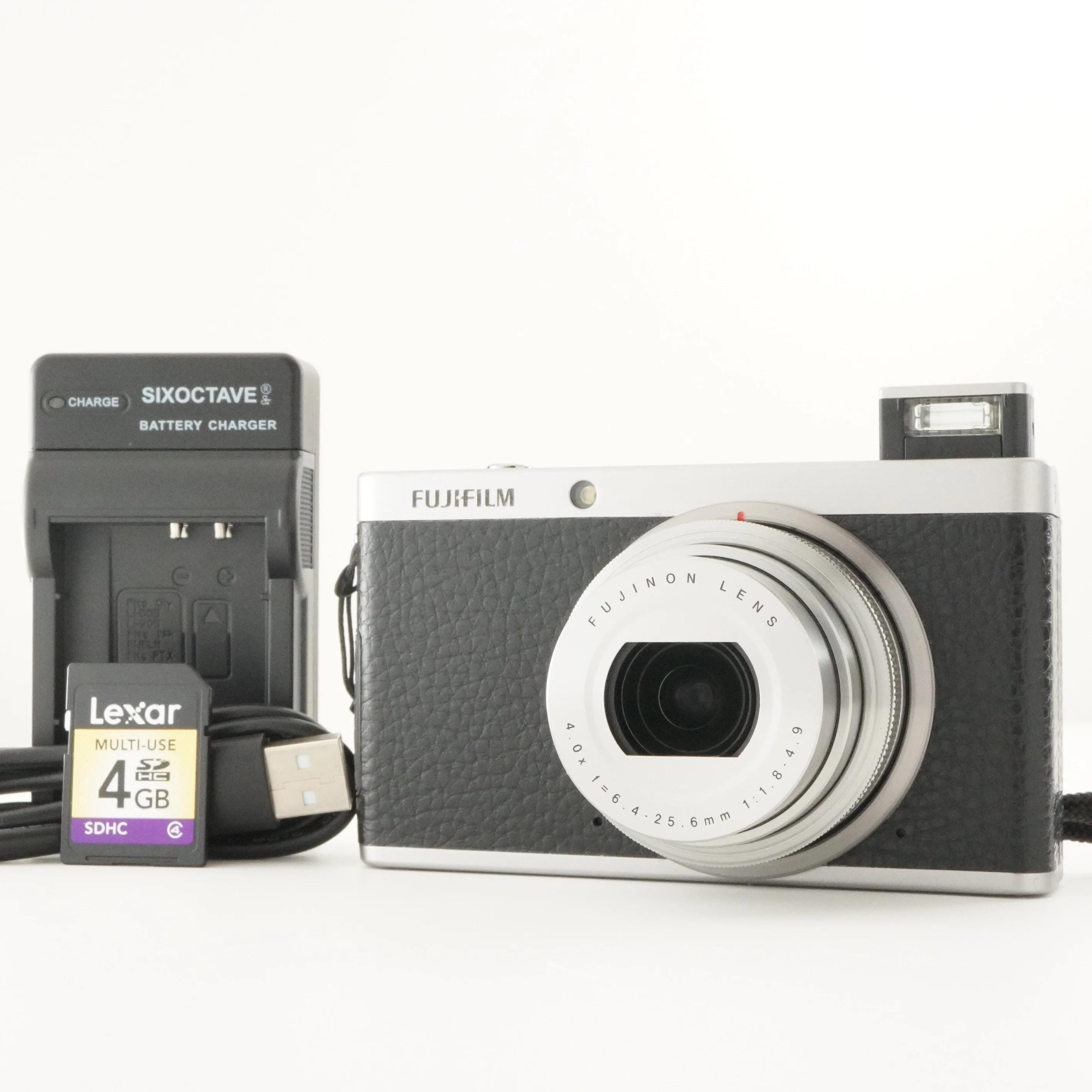 FUJIFILM XF1 Black With 4GB Sdhc Card Digital Camera From Japan