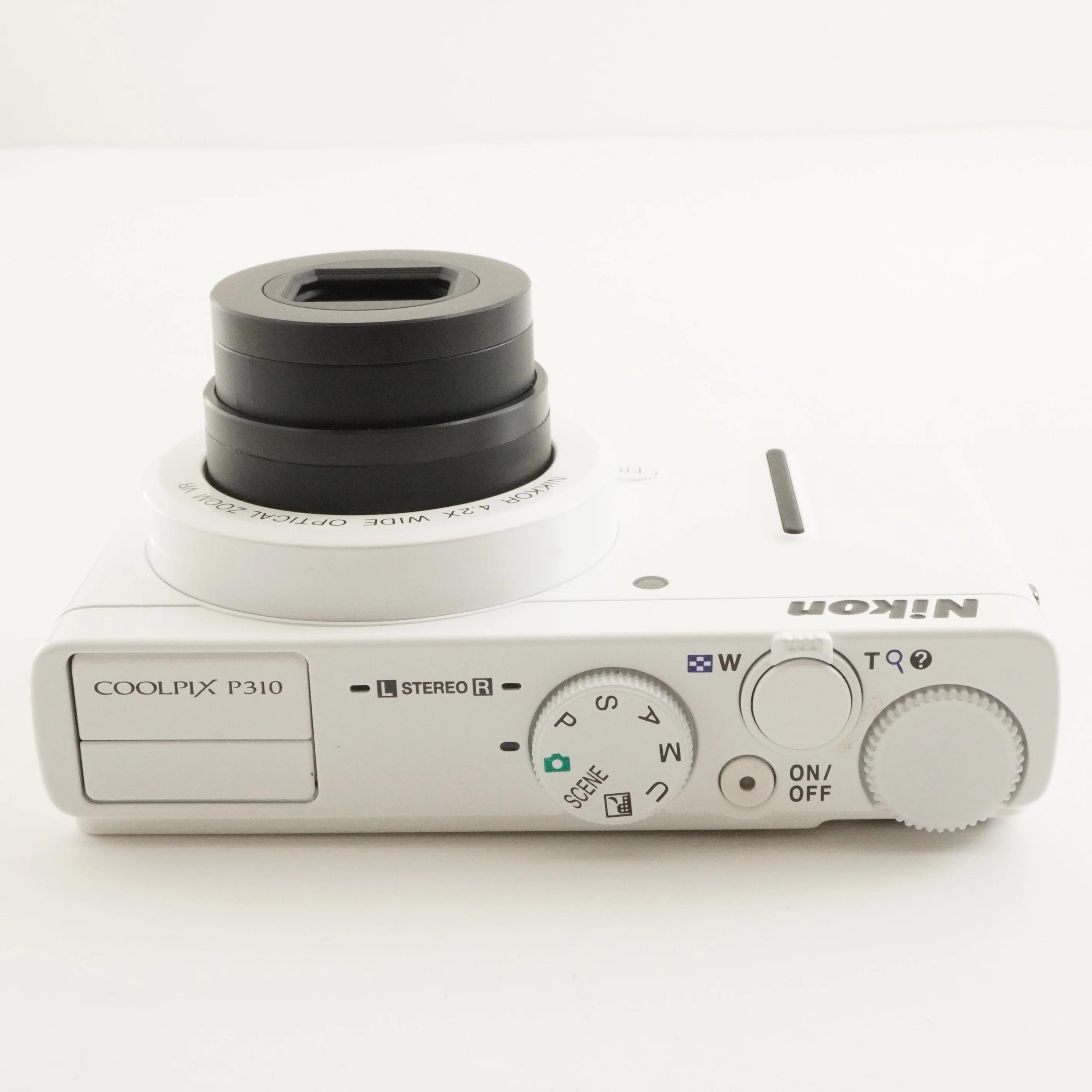 Nikon COOLPIX P310 美品＋SDカード4GB Nikon COOLPIX P310 White + 4GB SDHC Card Digital Camera From Japan
