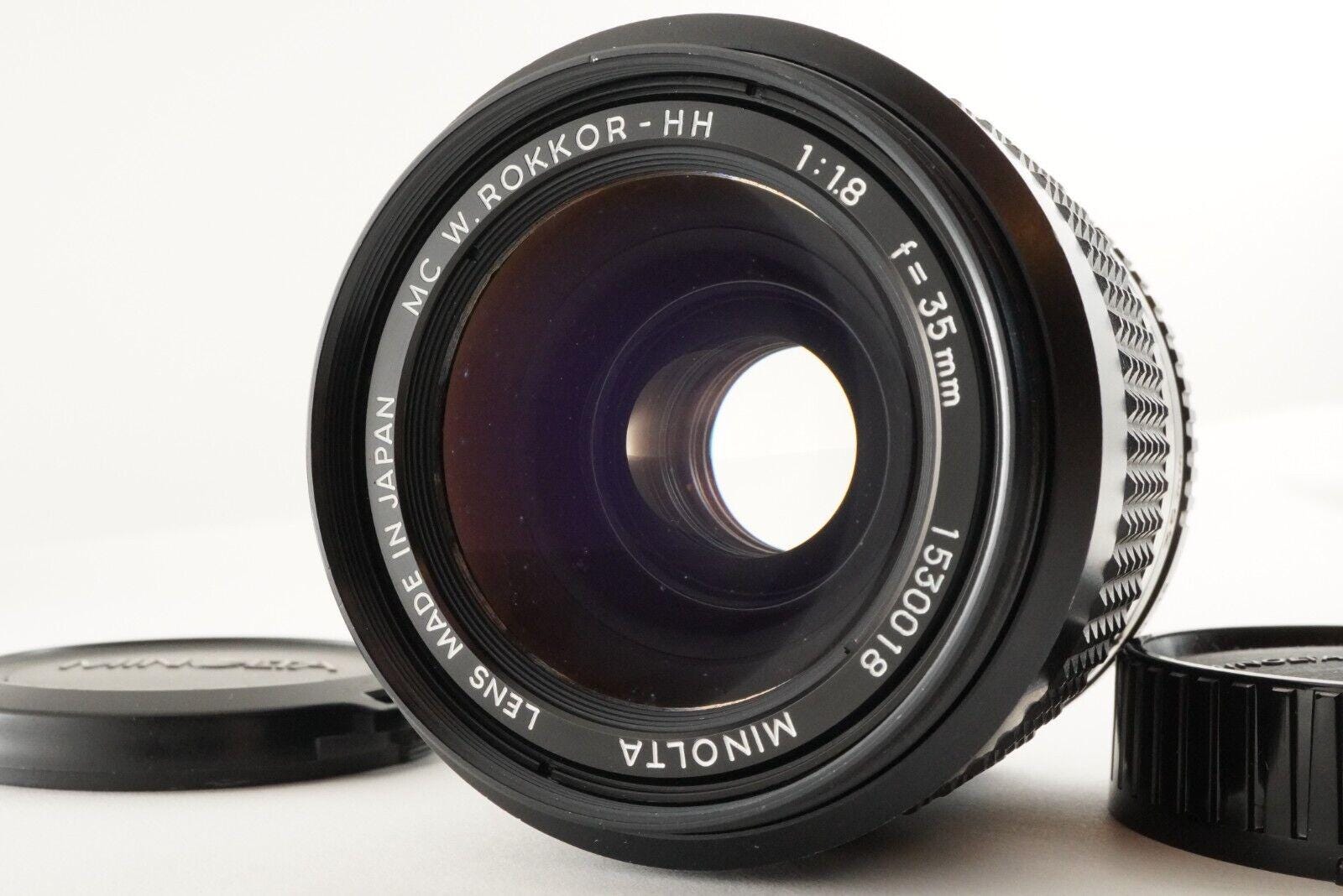 MINOLTA MC W.rokkor-hh 35mm F1.8 Mf Wide Angle Lens From