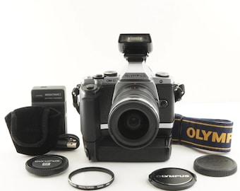 OLYMPUS OM-D E-M5 Silver [12,183 Shots] + 12-50mm + Accessories from Japan #10810