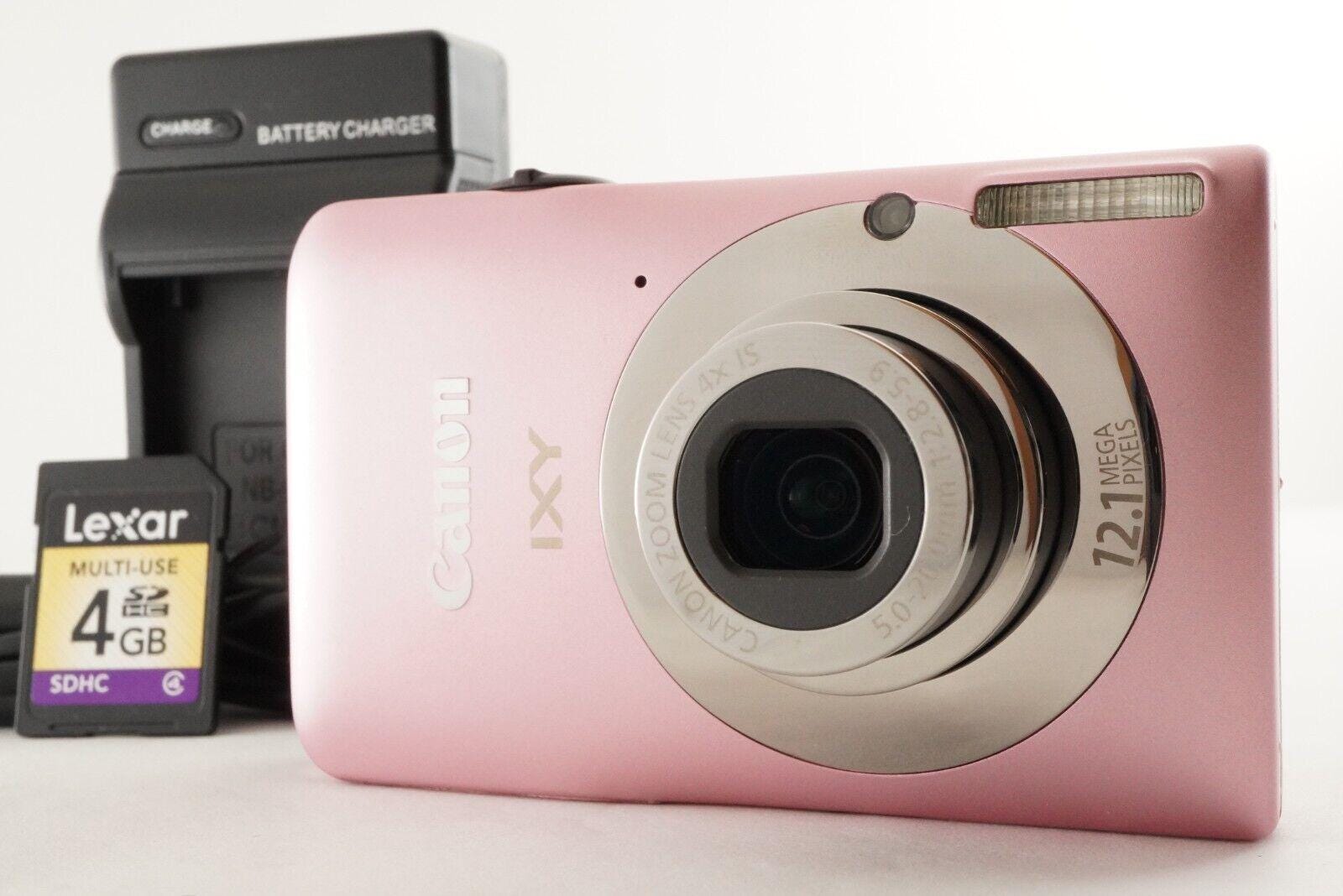 Canon IXY 200F Pink With 4GB Sdhc Card Digital Camera from