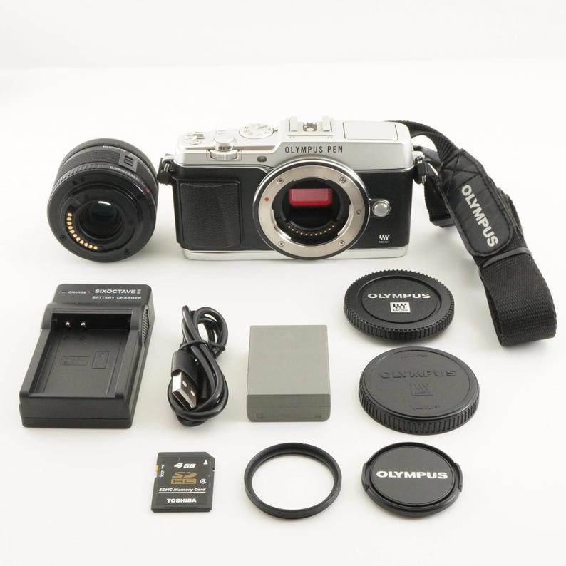 OLYMPUS PEN E-P5 Silver [5,142 Shot] + 14-42mm Ii R 4gb Sdhc from Japan #10253 Bild 2