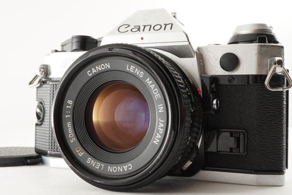 Canon AE-1 PROGRAM New FD 50mm F1.8 Slr 35mm Film Camera 