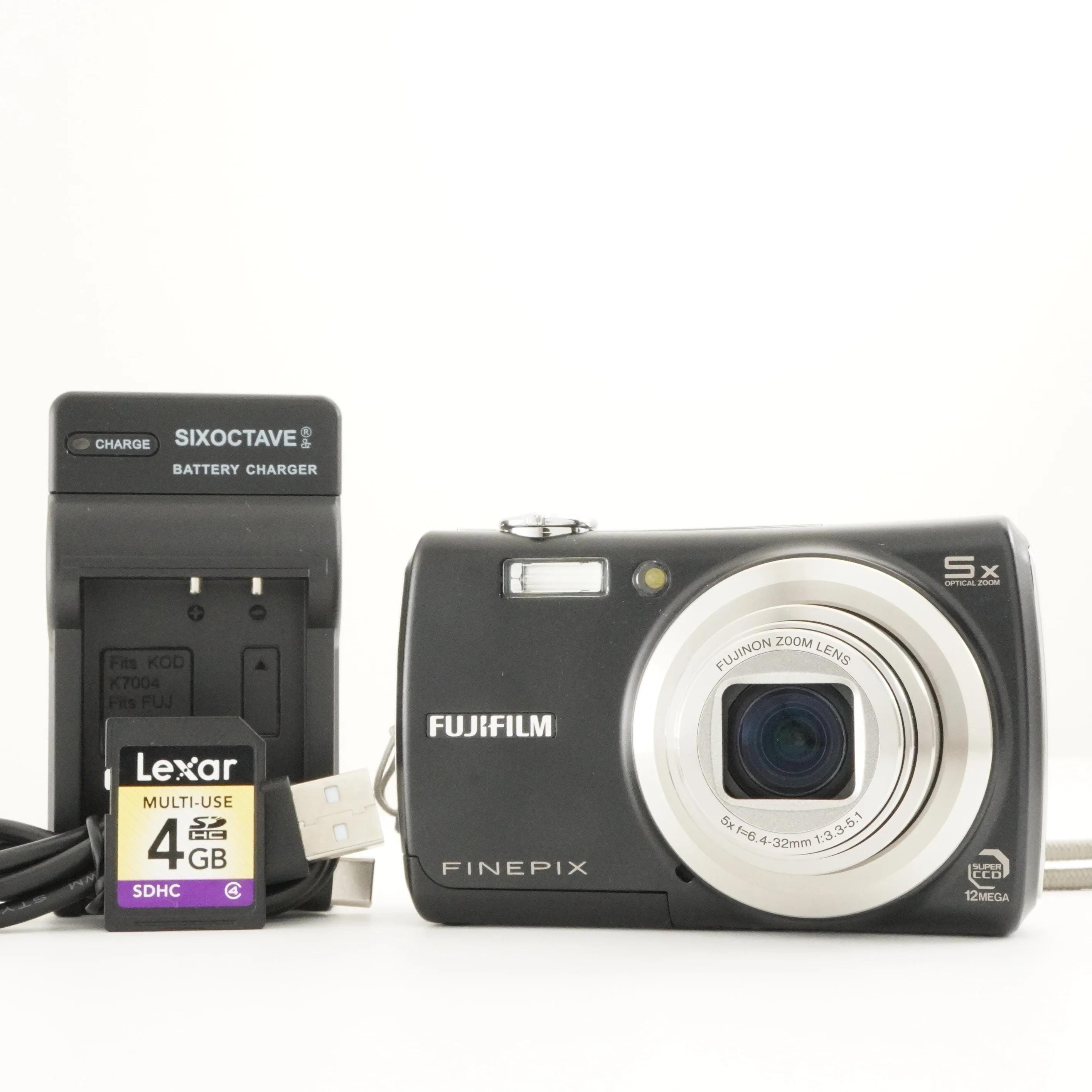 FUJIFILM Finepix F100fd Black With 4GB SDHC Card Digital Camera