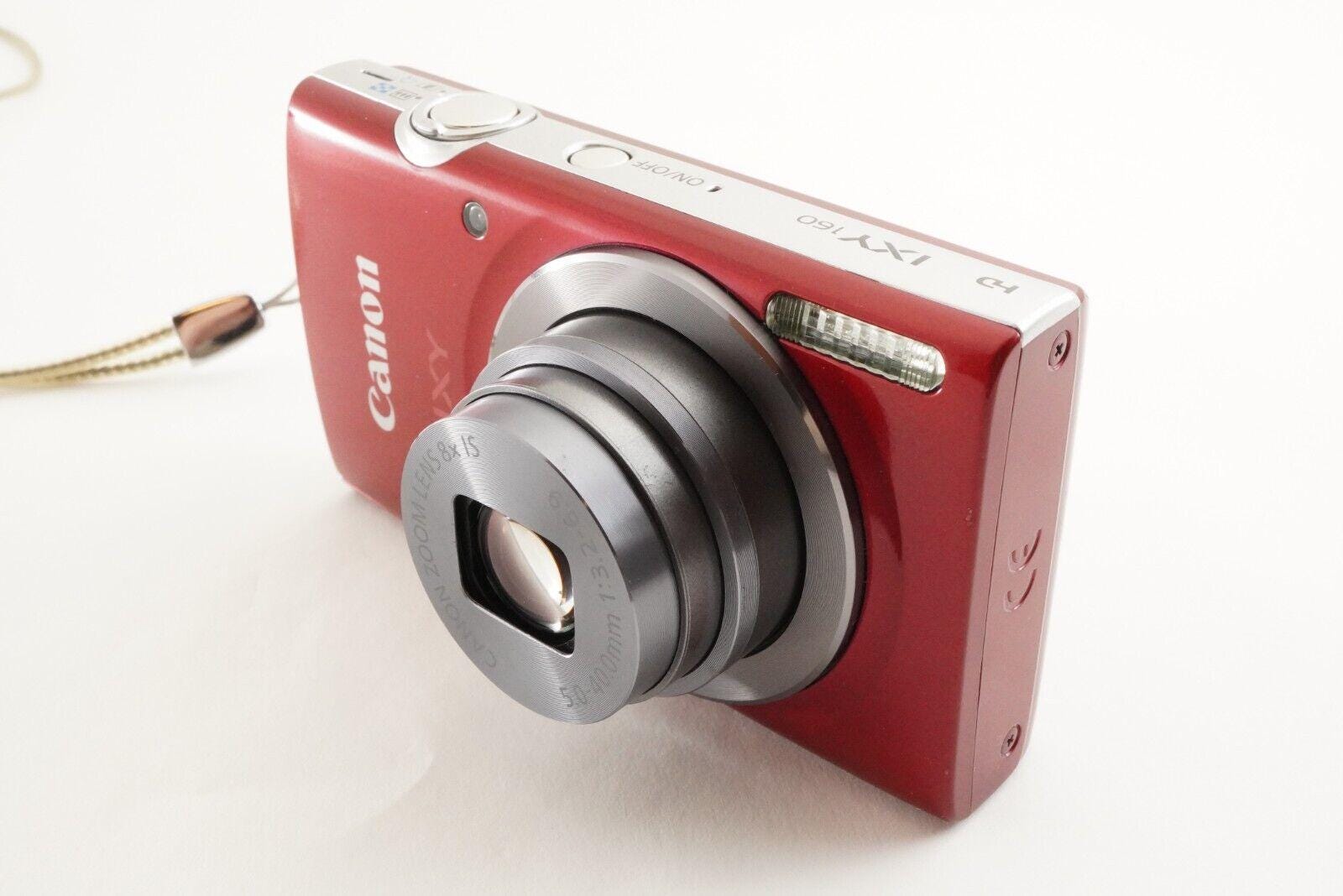Canon　IXY160 Canon Digital Camera IXUS 165 IXY 160 Red 8x 20.0MP Compact Camera