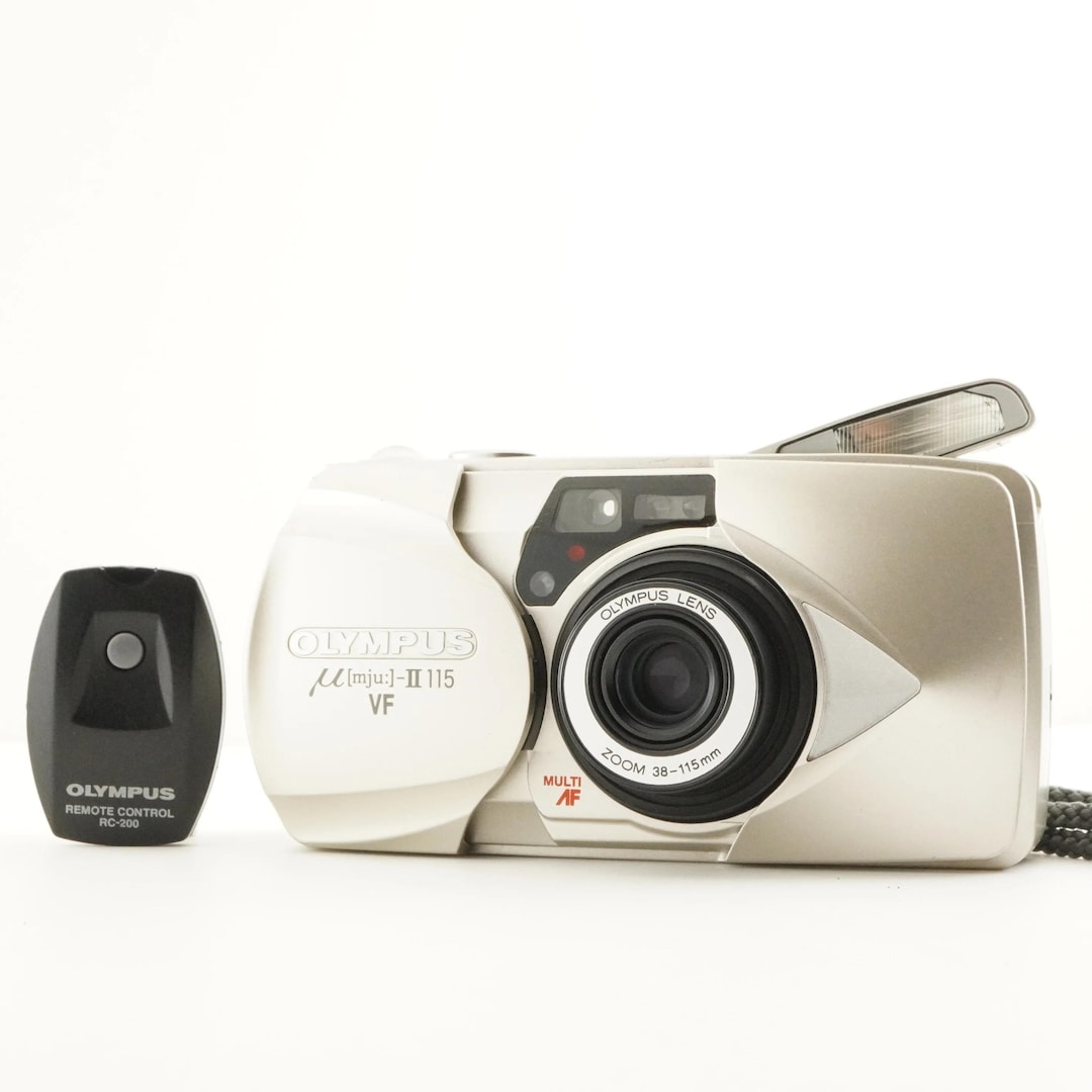 OLYMPUS μ[mju:]-II 115 VF 本体 OLYMPUS Mju II 115 VF [mju:] + Rc-200 Film Camera From Japan