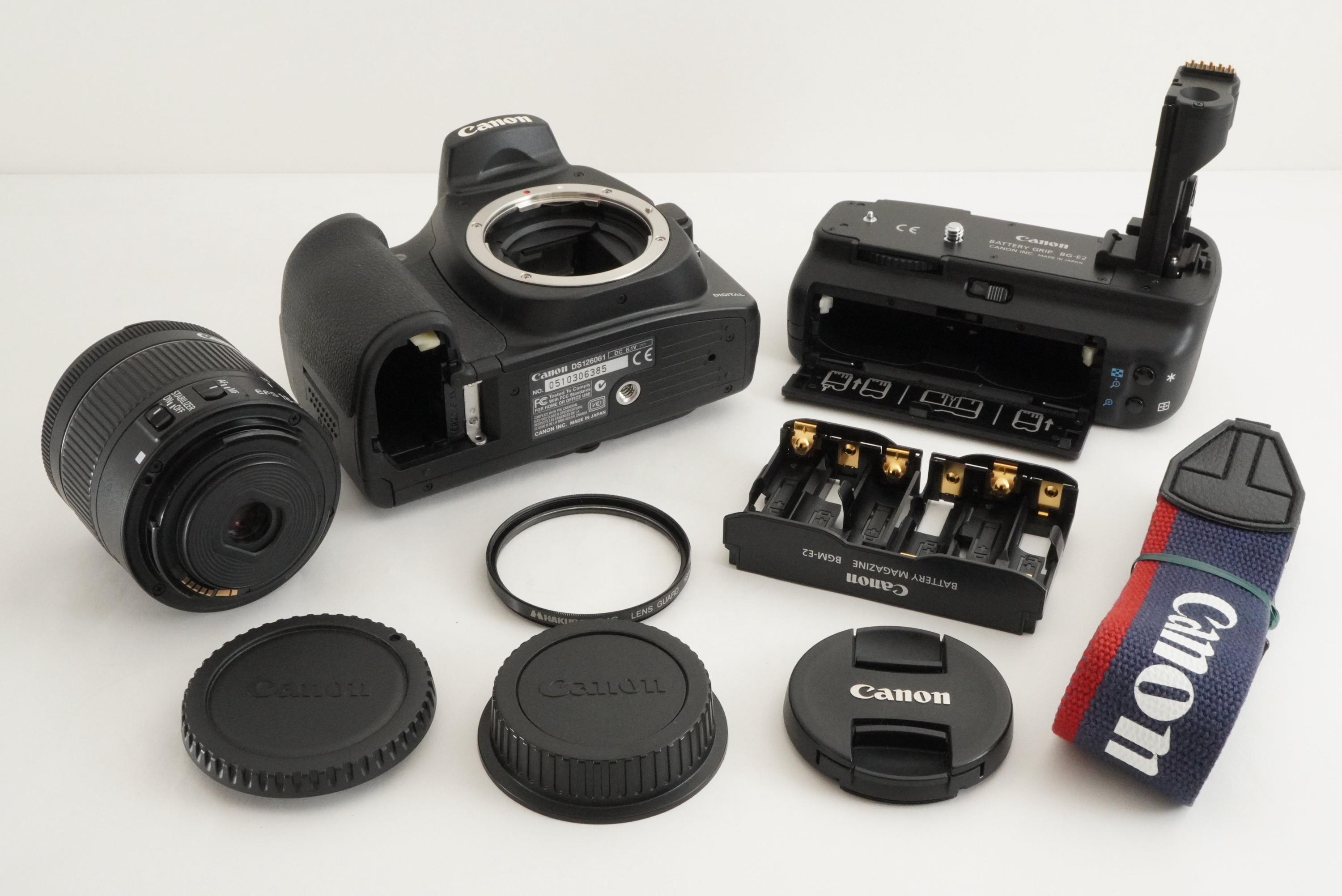 Canon EOS 20D + バッテリーグリップ BG-E2 + Ef-s 18-55 mm F4