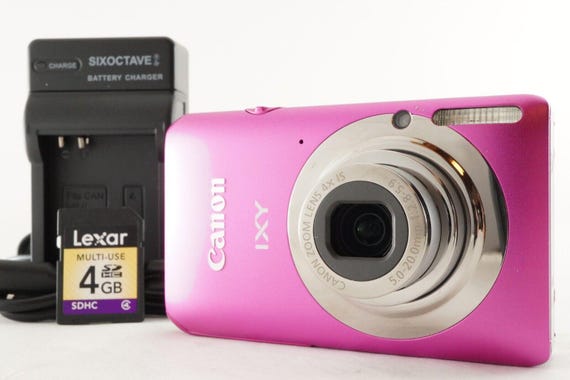Canon IXY 210F Pink With 4GB Sdhc Card Compact Digital
