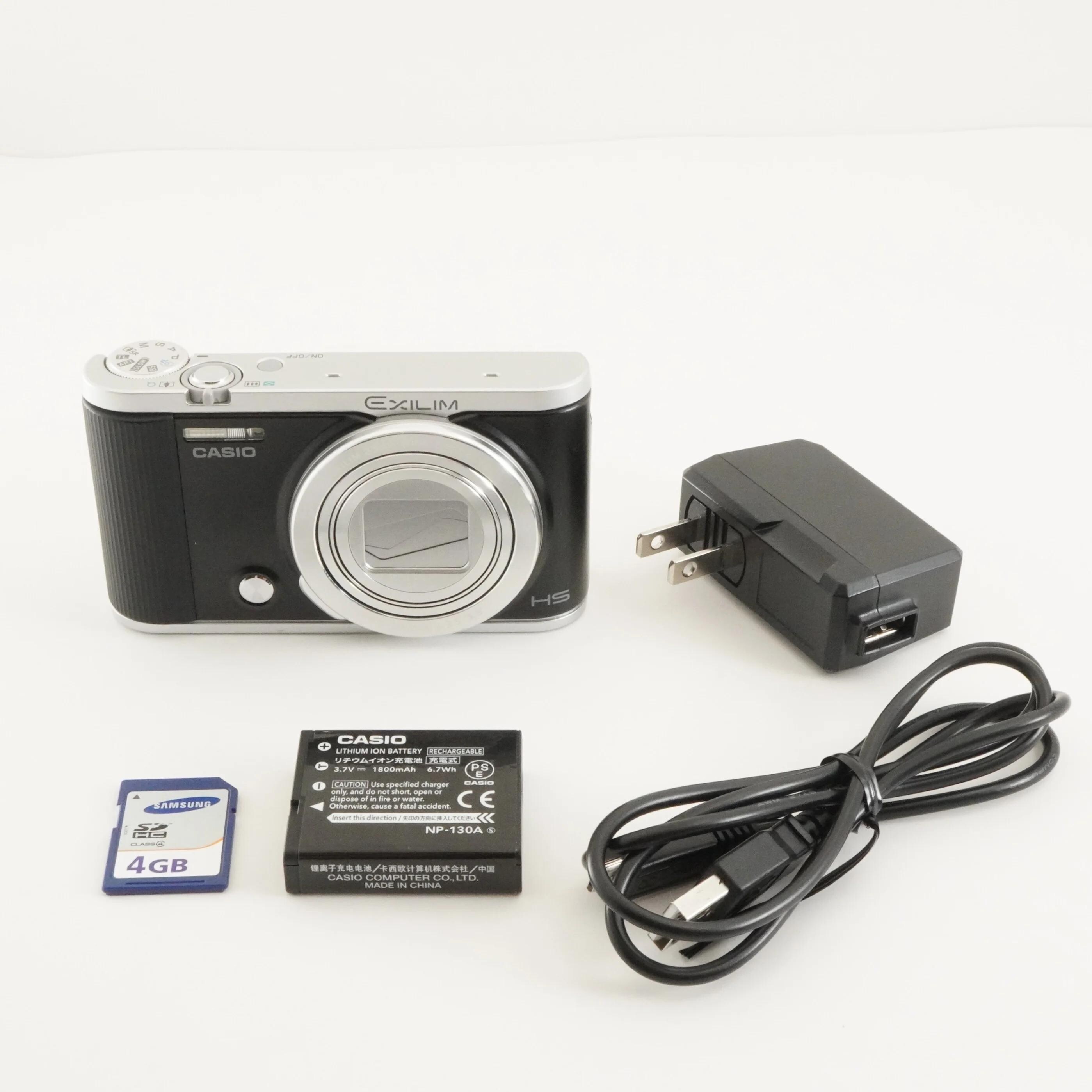 CASIO EXILIM EX-ZR1800 Black With 4gb Sdhc Card Digital Camera