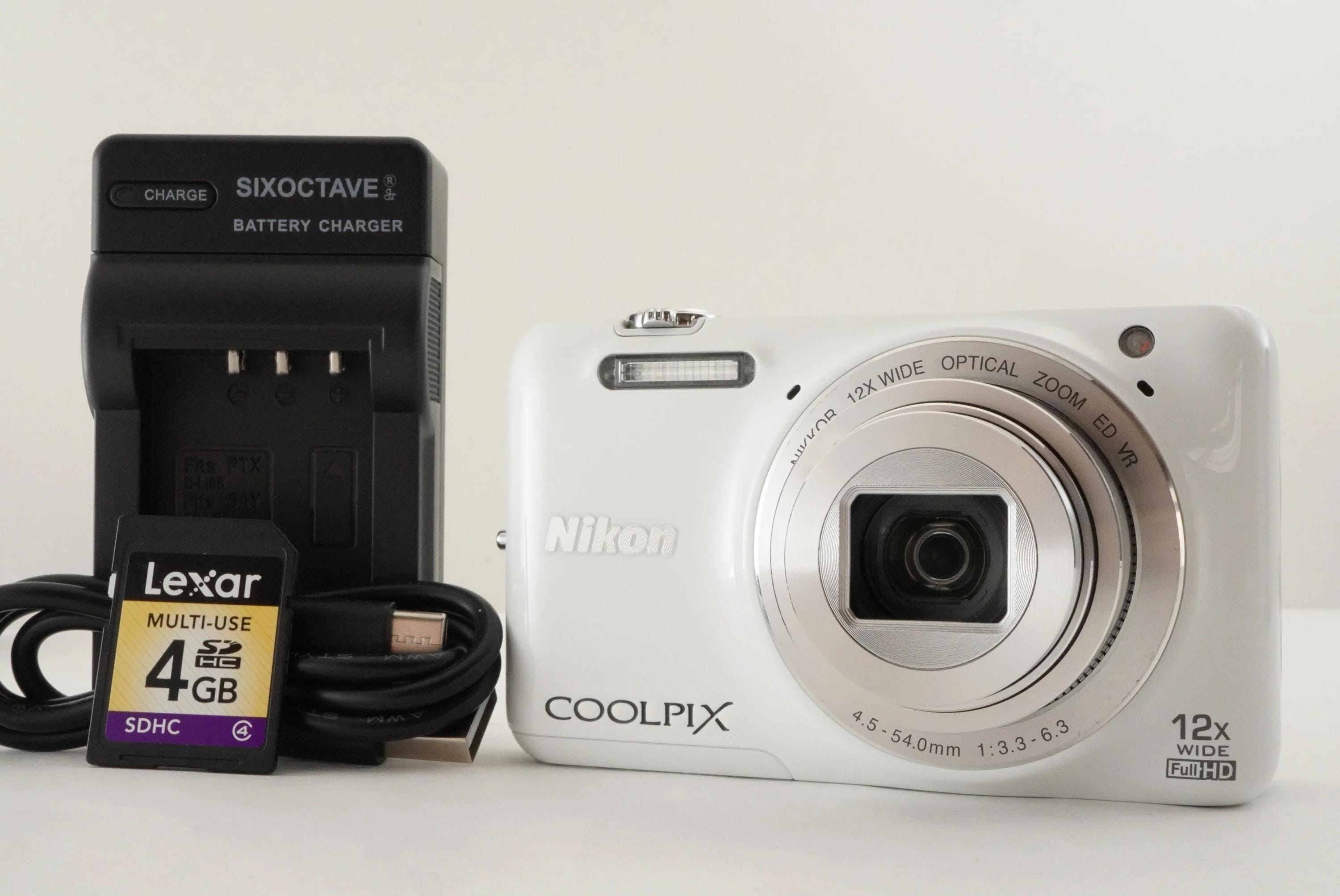Nikon COOLPIX S6600 ホワイト Nikon COOLPIX S6600 White With 4GB Sdhc Card Digital Camera From