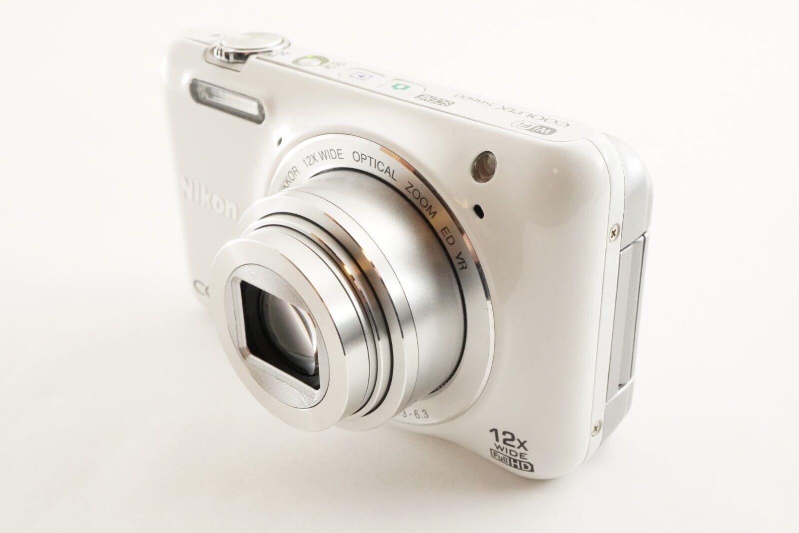 Nikon COOLPIX S6600 White & 4GB Sdhc Card Digital Camera