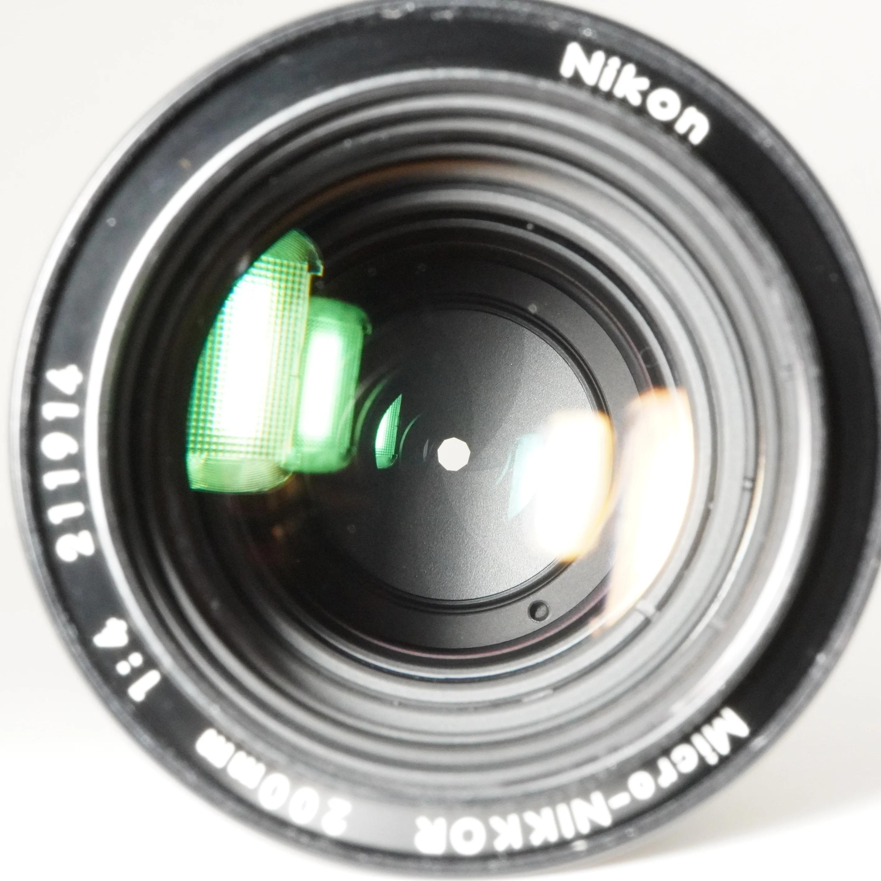 Nikon Ai-s Micro-nikkor 200mm F4 MF Telephoto Lens From Japan