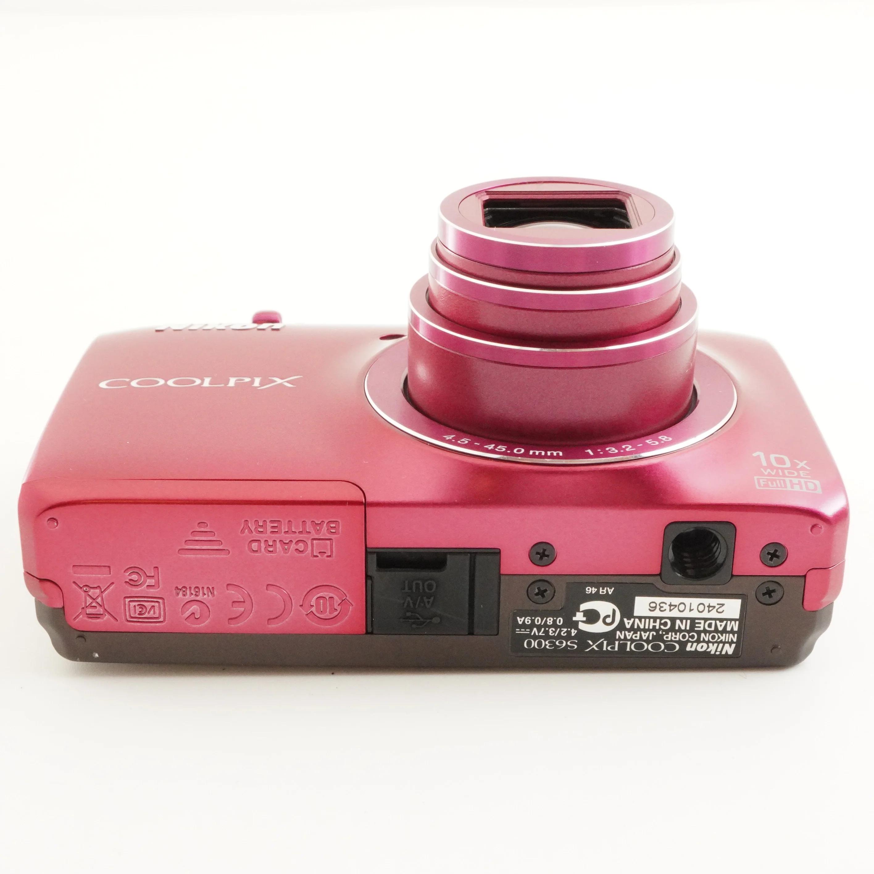 Nikon COOLPIX S6300 Pink With 4GB Sdhc Card Digital Camera From