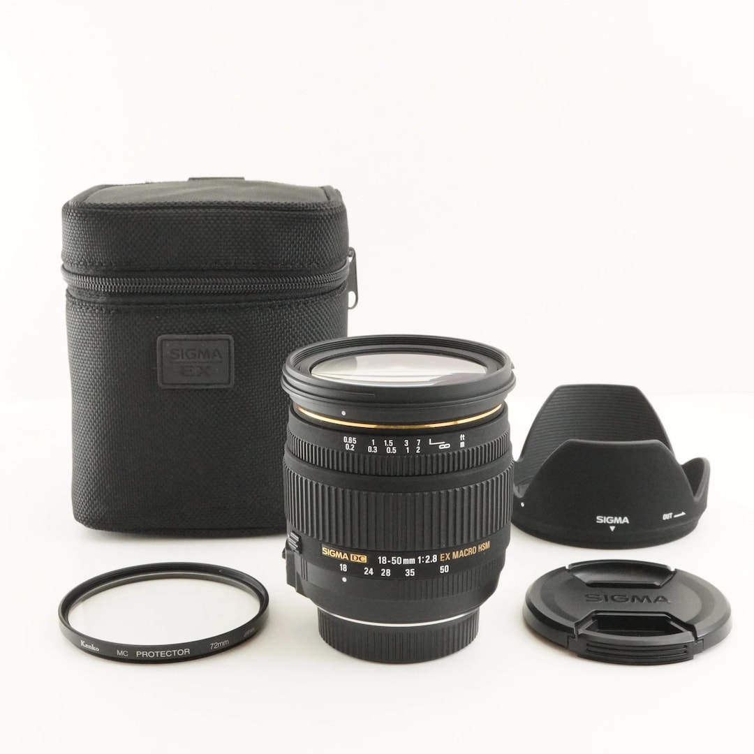 SIGMA DC 18-50mm F2.8 Ex Macro Hsm for Nikon With Case Af Lens