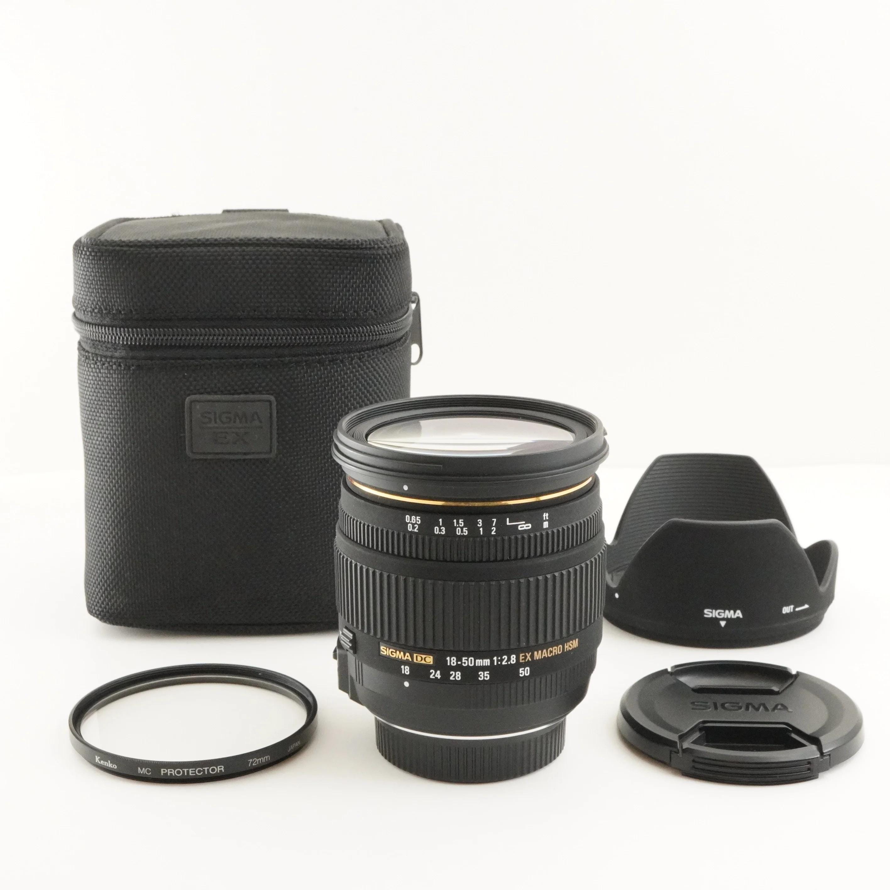 SIGMA DC 18-50mm F2.8 Ex Macro Hsm for Nikon With Case Af Lens