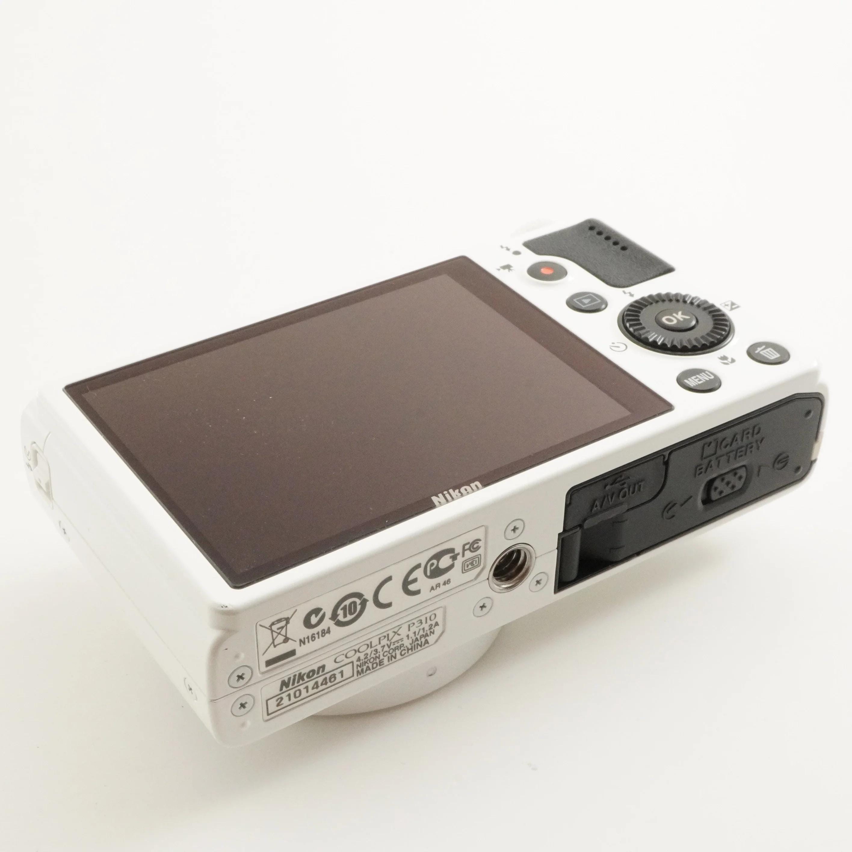 Nikon COOLPIX P310 美品＋SDカード4GB Nikon COOLPIX P310 White + 4GB SDHC Card Digital Camera From Japan