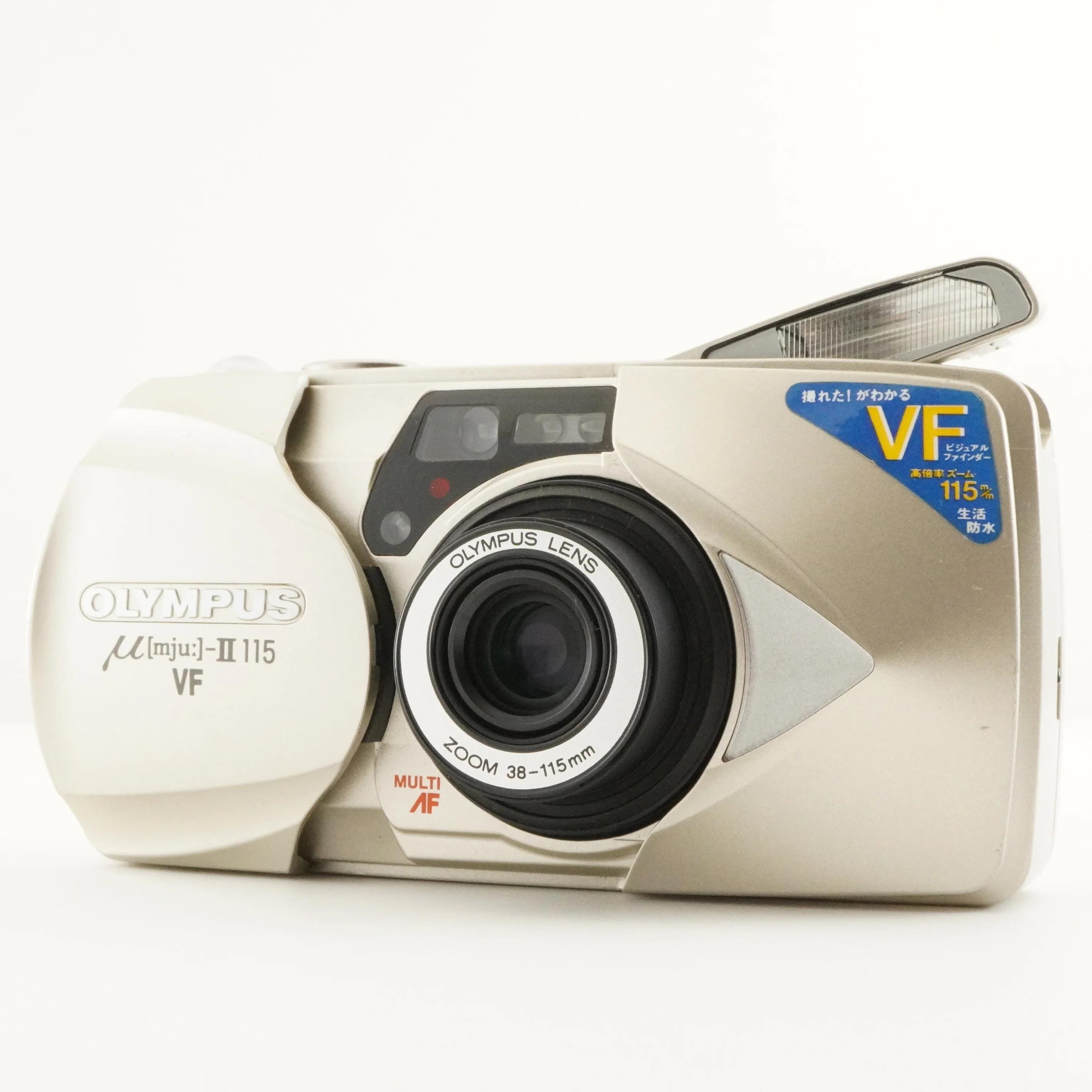 OLYMPUS μ[mju:]-II 115 VF シルバー 新品電池 動作品 Olympus Mju II 115 VF – Retro Camera Shop