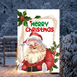 12x18 Gartenflagge Sublimationsdesign, frohe Weihnachten Gartenflagge Sublimation, Weihnachtsgarten Flagge PNG, Yard Flagge PNG, digitaler Download Flagge