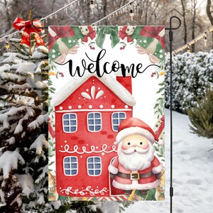 12x18 Garden Flag Sublimation Design, Christmas Cute Garden Flag Sublimation ,Christmas Garden Flag PNG, Yard Flag PNG,Digital Download Flag