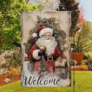 12x18 Gartenflagge Sublimationsdesign, frohe Weihnachten Gartenflagge Sublimation, Weihnachtsgarten Flagge PNG, Yard Flagge PNG, digitaler Download Flagge
