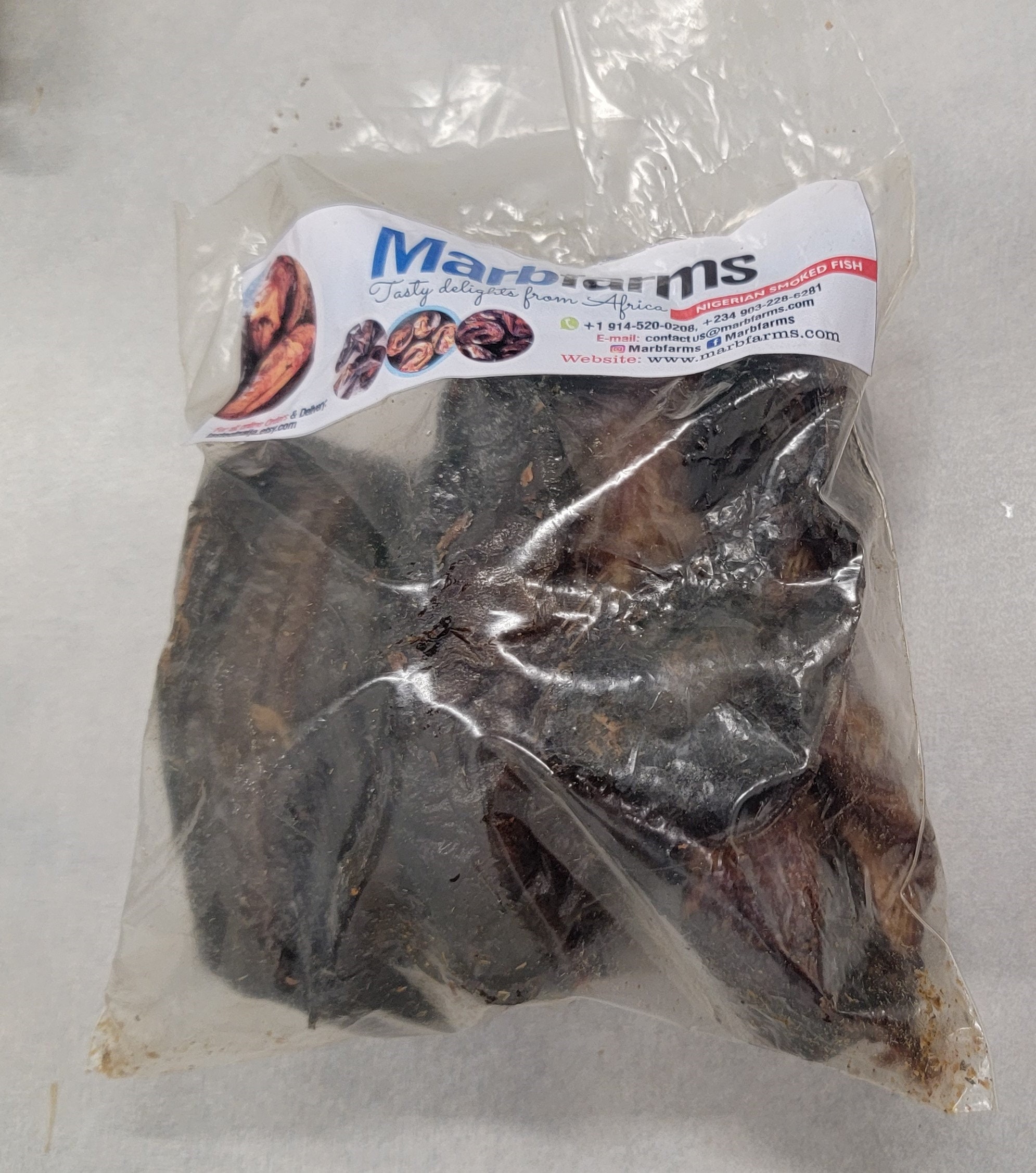 African Smoked Fish Headless Nigerian Smoked Dried Fish 3 Pieces 1 Lbs