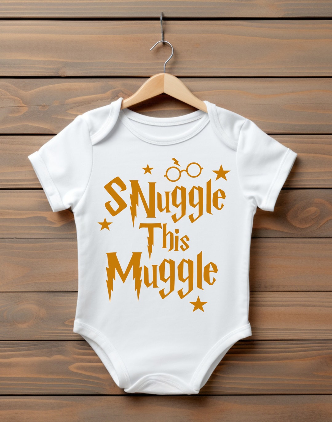 Funny Onesies/ Harry Potter Onesies/ Snuggle This Muggle Baby Onesies