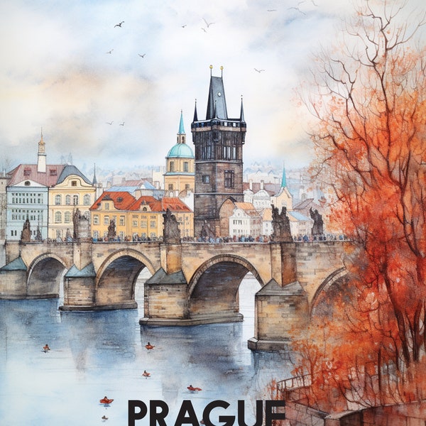 Poster the famous place travel in Europe wall art, the famous destination to travel in Europe wall art