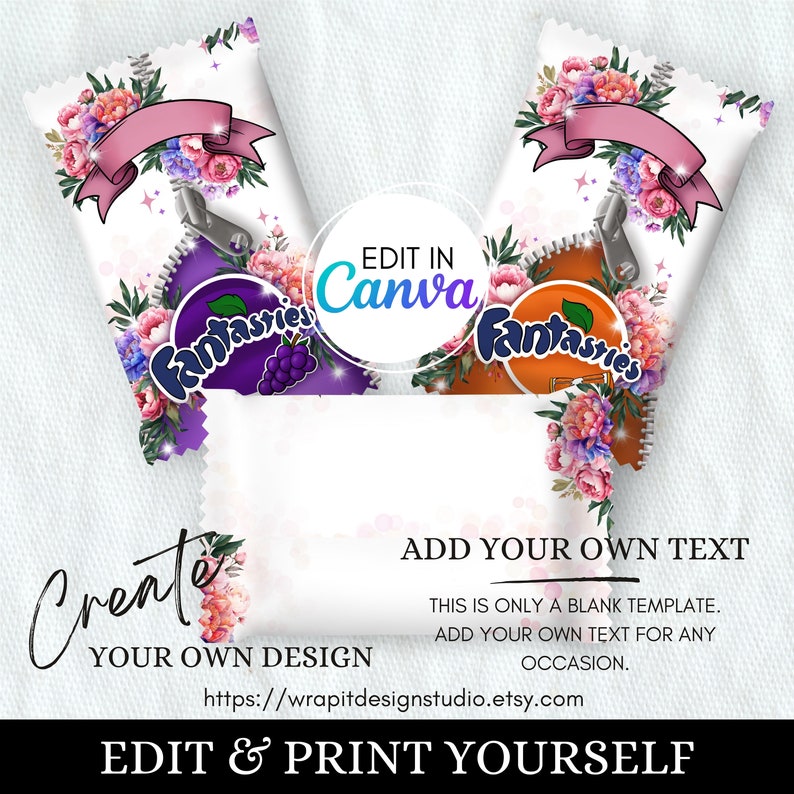 EDITABLE Chocolate Bar Wrapper Cover Template | Personalised Gift ...