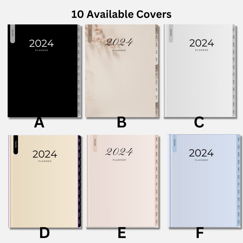 2024 Digital Planner Dated iPad Planner Minimal, Simple, Easy to Use