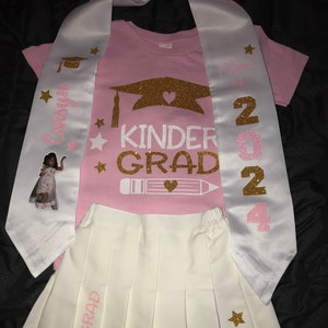 Conjunto de falda de graduación, traje de graduación, clase de 2024, conjunto de graduación imagen 1