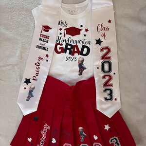 Conjunto de falda de graduación, traje de graduación, clase de 2024, conjunto de graduación imagen 2