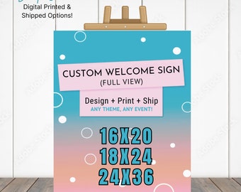 Custom Welcome Sign, Baby Shower Sign, Birthday sign